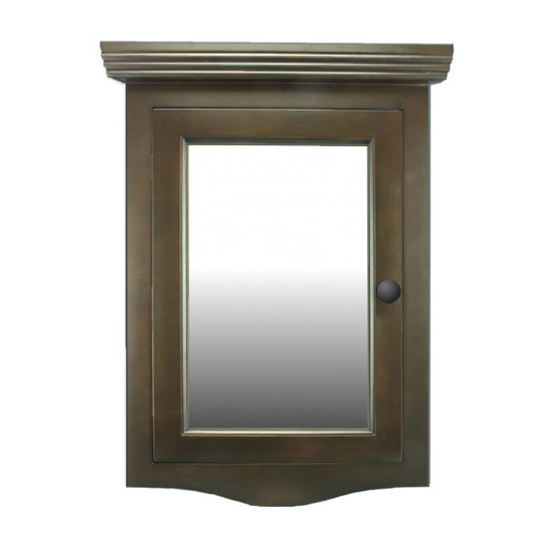 August Grove Tulare 27 X 20 Corner Mount Framed Medicine Cabinet With 2 Shelves Wayfair