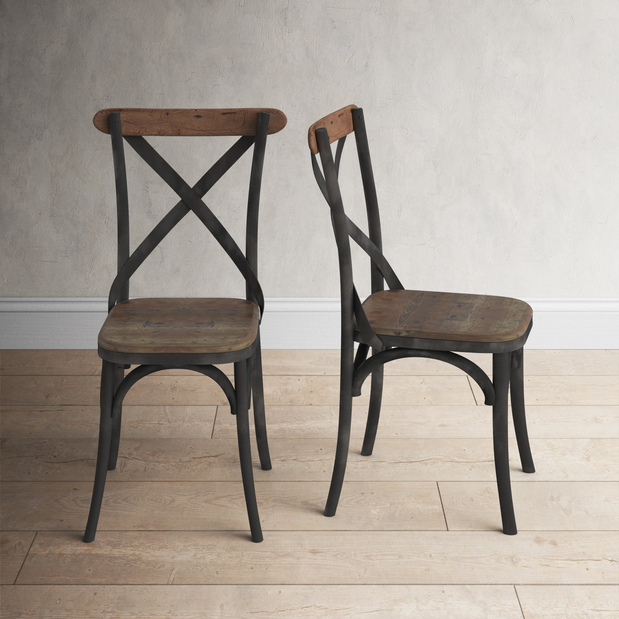 turcotte cross back side chair