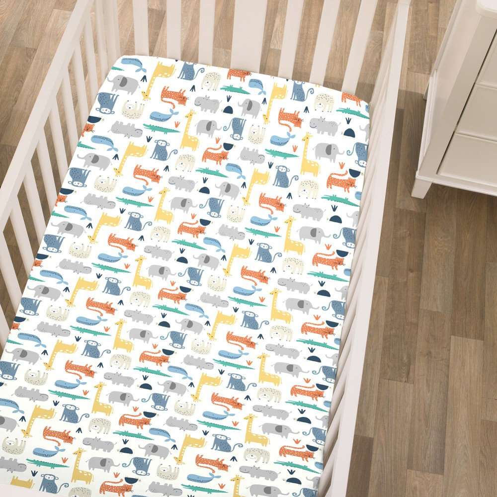 Carter's Safari Animals Fitted Crib Sheet Wayfair
