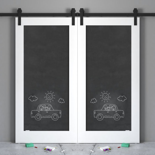Urban Woodcraft Paneled Manufactured Wood Painted Chalkboard Barn