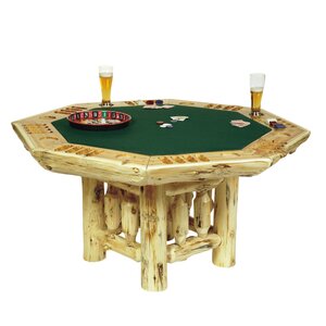 Traditional Cedar Log Poker Table