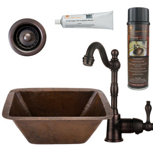 Oil Rubbed Bronze Bar Sink Wayfair 17 X 12 Bar Sink With Faucet
