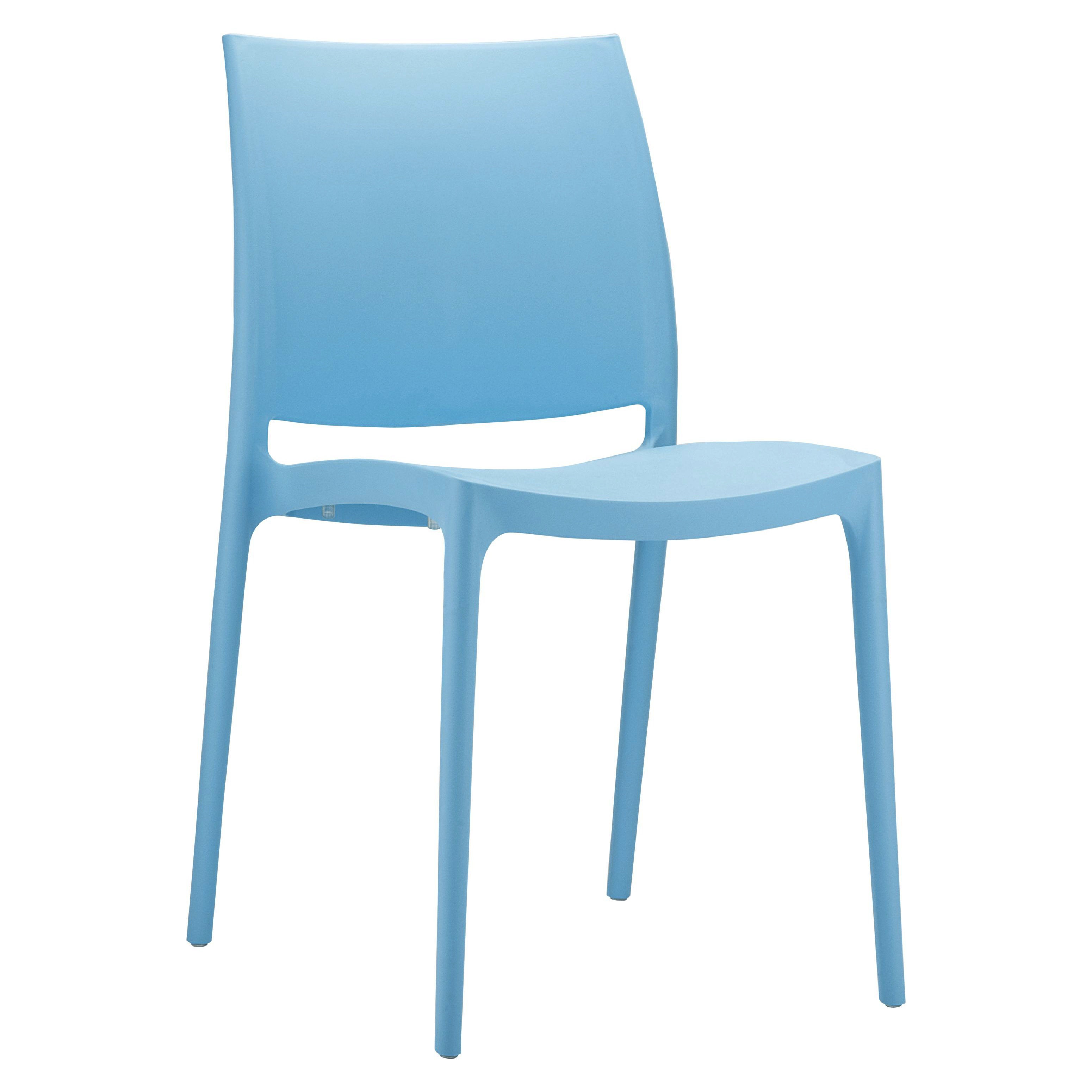 blue and white patio chairs