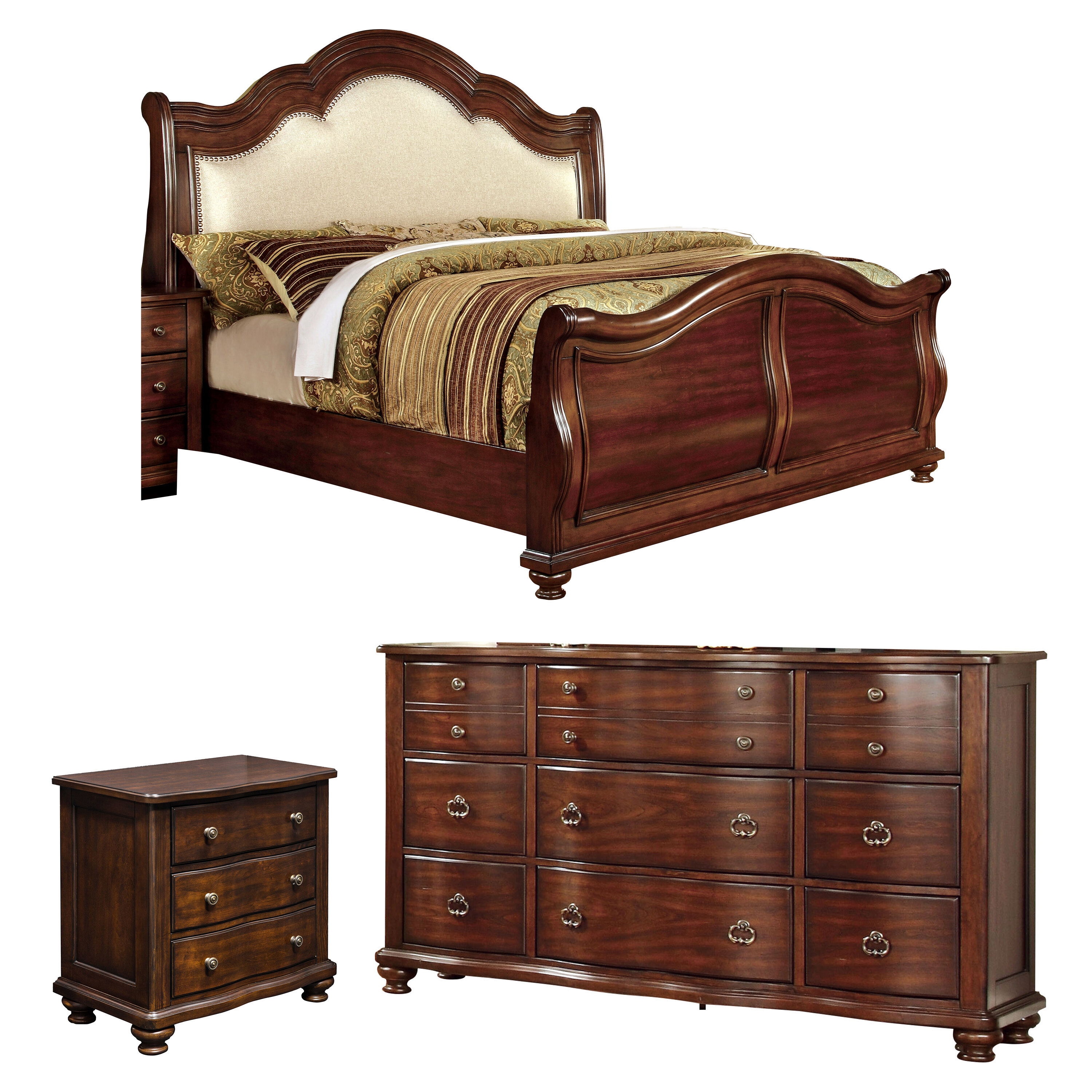 Harrelson Sleigh Configurable Bedroom Set