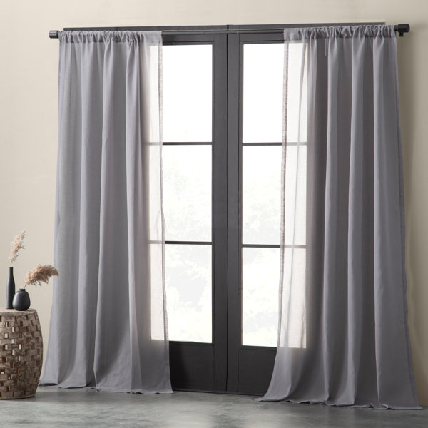 Textured Weave Curtains Wayfair