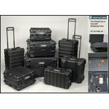 ATA Style Foam-Filled, Reusable Indestructo Shipping Case 15" - 18" H x 15" - 18" W x 11" D