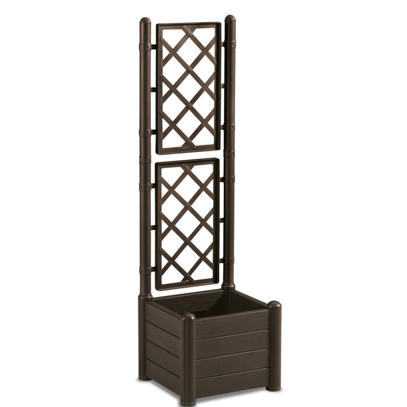 Charlton Home Encanto Plastic Planter Box with Trellis & Reviews Wayfair