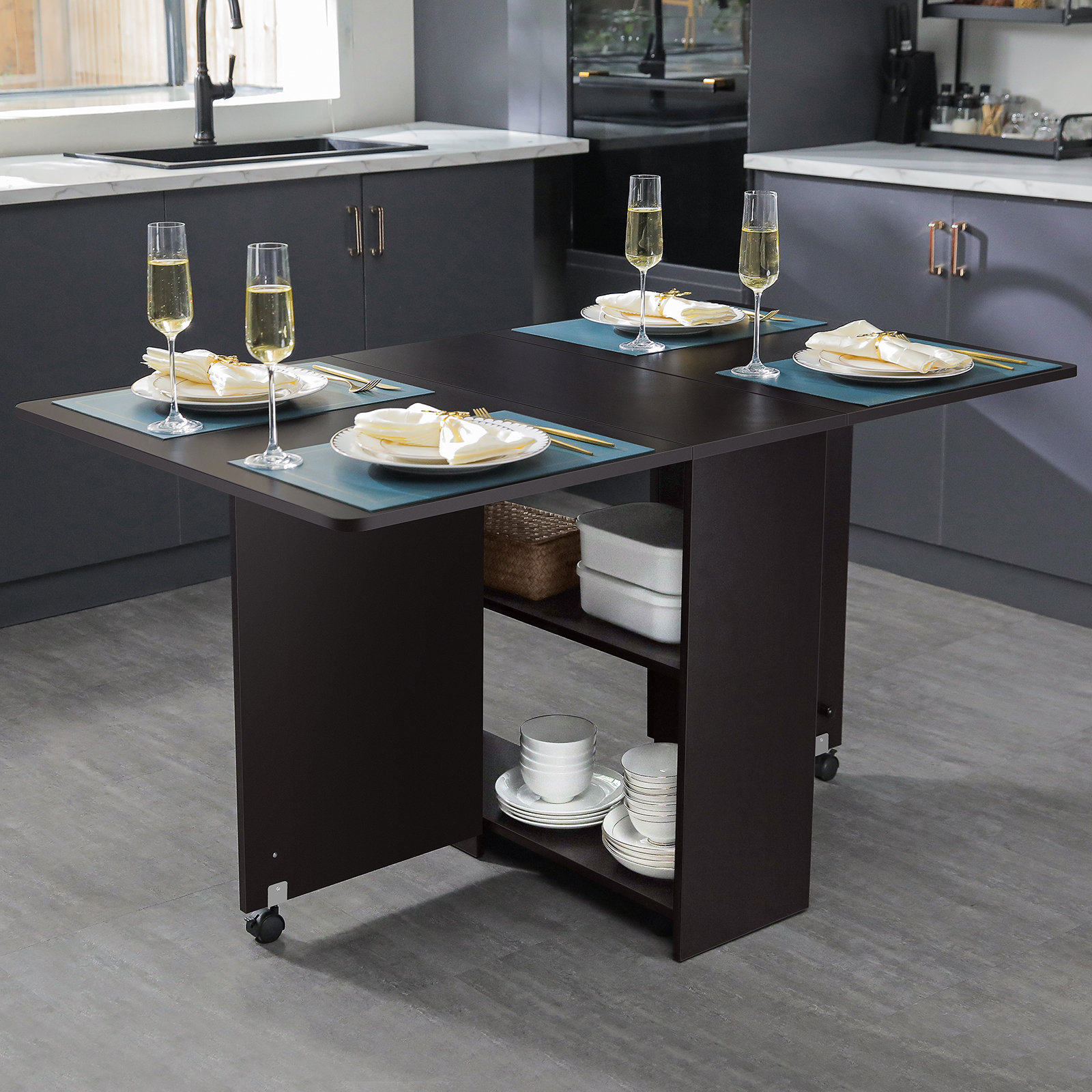 Wade Logan® Mccorkle Drop Leaf Dining Table & Reviews Wayfair