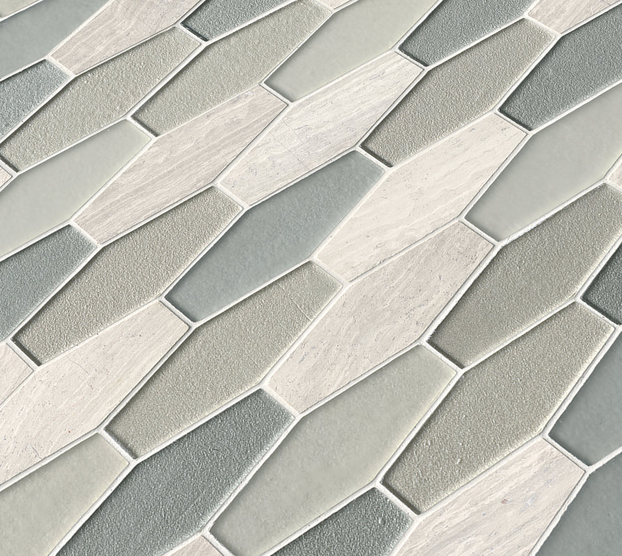 Msi Europa Elongated Hexagon Gl Stone Mosaic Tile In Beige Europa Elongated Hexagon Gl Stone Mosaic Tile In Beige