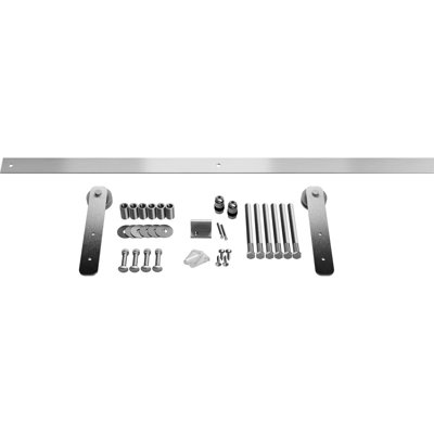 Straight Strap Standard Single Barn Door Hardware Kit Goldberg Brothers Inc Track Length 48 in