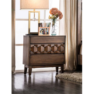 Go to store & view more images Amirah 3 Drawer Nightstand by Bungalow Rose