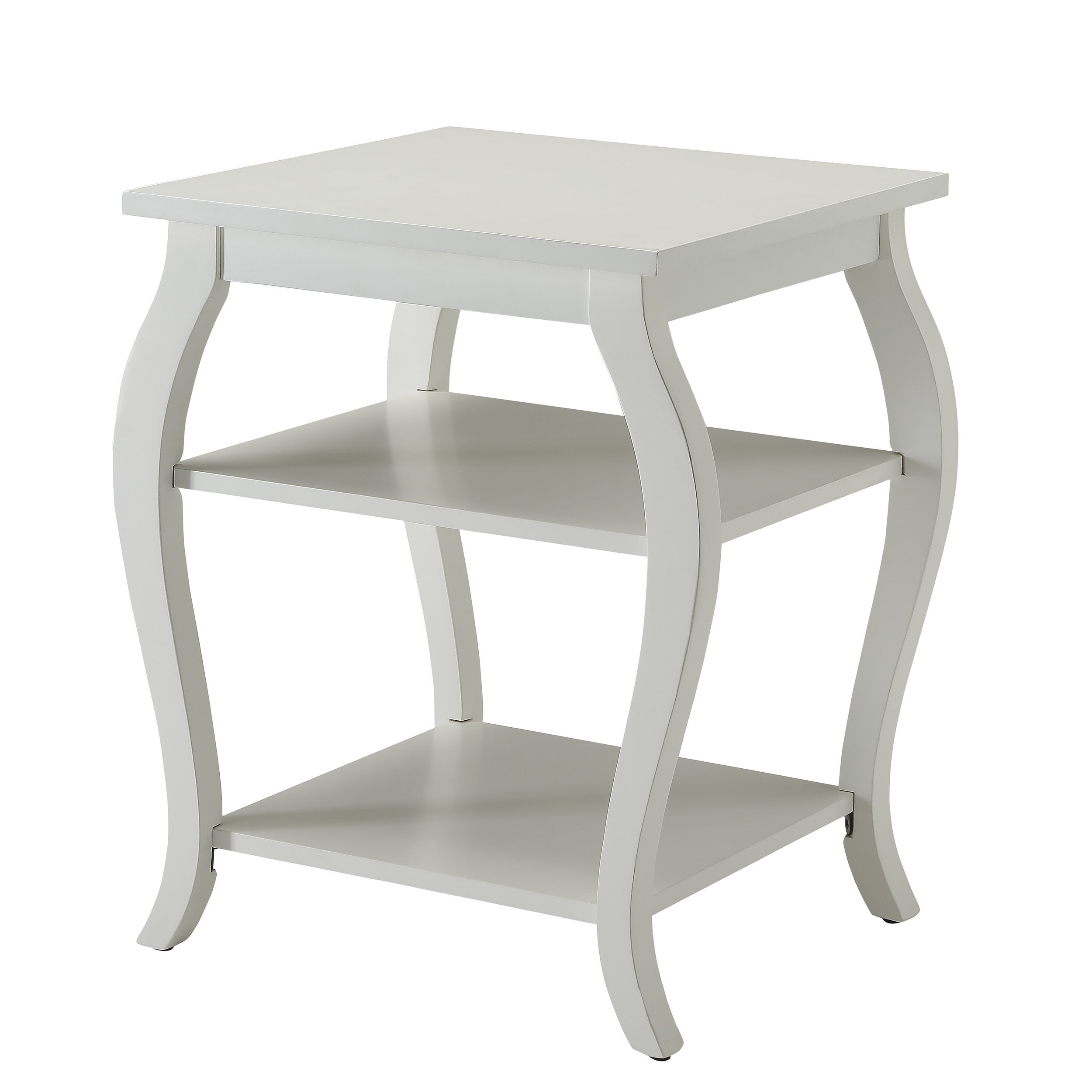 Alcott Hill Jusino 2 Shelf End Table Wayfair