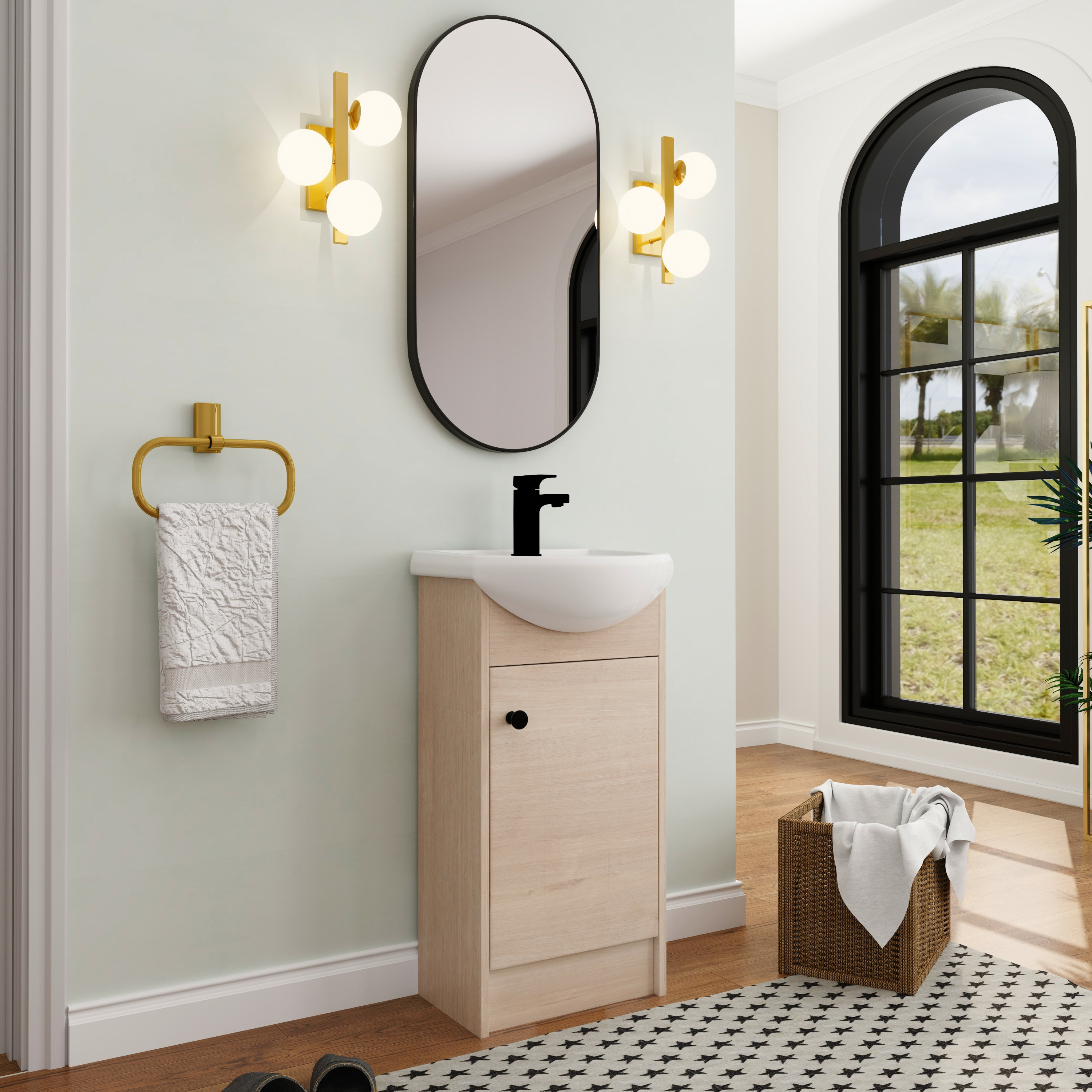 Ebern Designs Obrad 18" Single Bathroom Vanity Set Wayfair