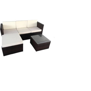3-tlg. Loungesofa-Set mit Kissen von Home & Haus