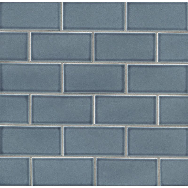 Gsmt Park Place 3 X 6 Ceramic Subway Tile In Blue Reviews Wayfair Park Place 3 X 6 Ceramic Subway Tile