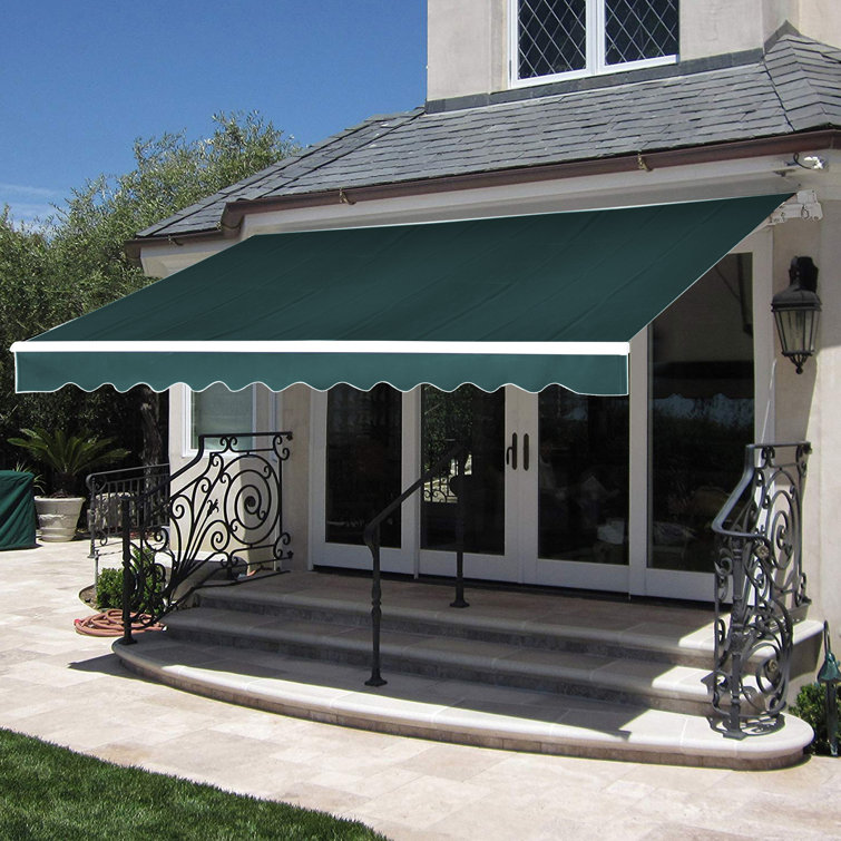 MCombo 10 ft. W x 8 ft. D Fabric Retractable Standard Patio ...