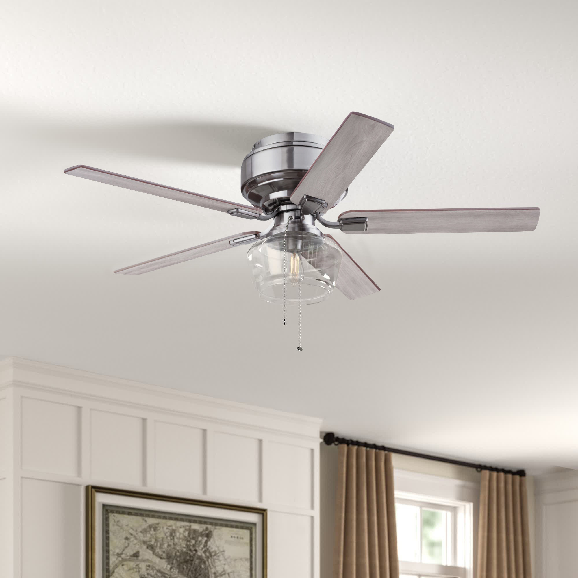 Blade Flush Mount Ceiling Fan 