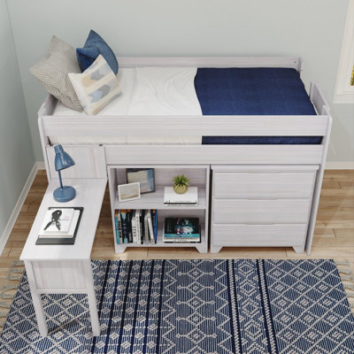 Decimus Solid Wood Twin Loft Bed