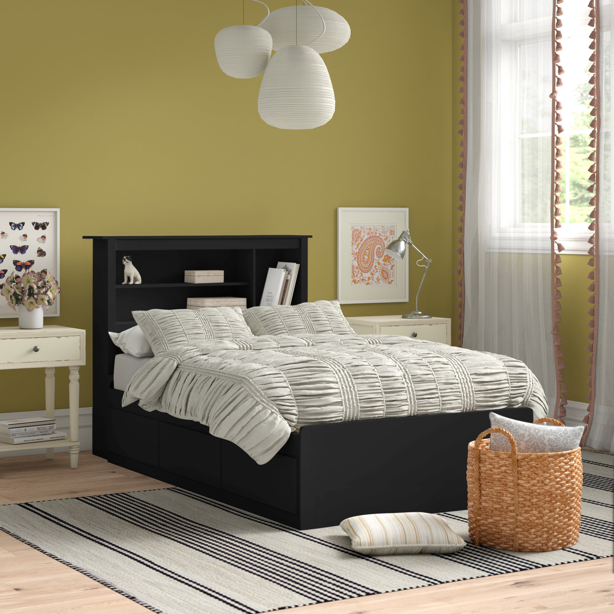 Grovelane Raiden Twin Mate's Bed with Drawers and Bookcase & Reviews