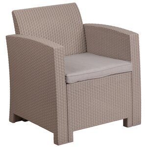 Stockwell Faux Rattan Chair with Cushion