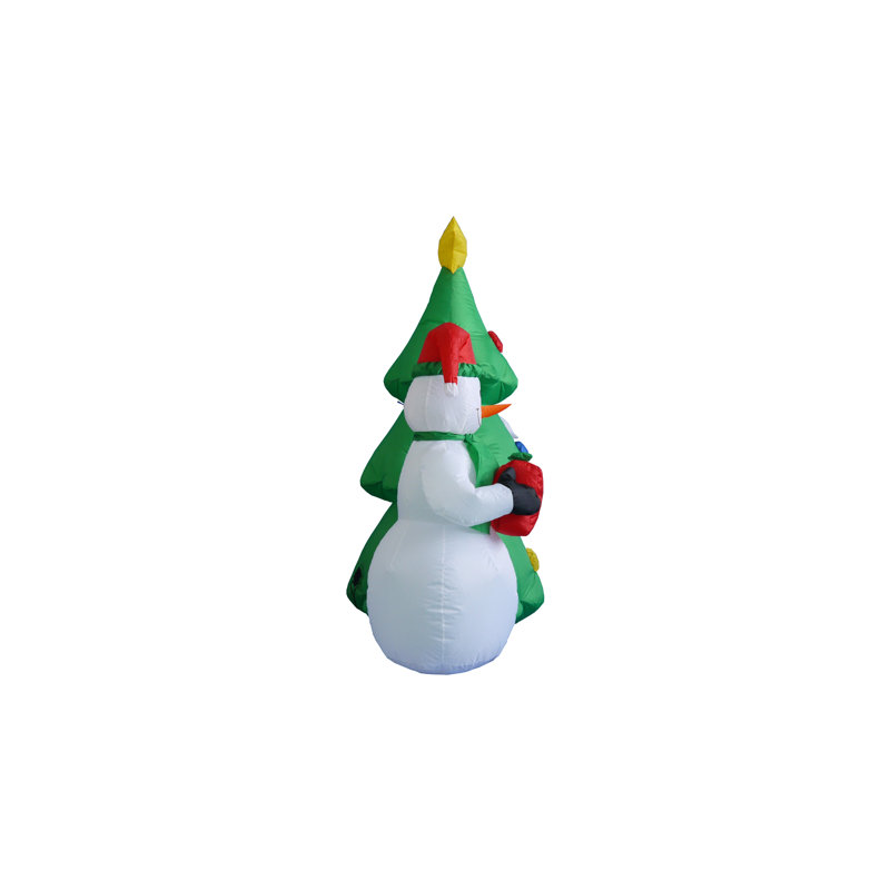 The Holiday Aisle 5 Ft Christmas Tree Santa Snowman Decoration