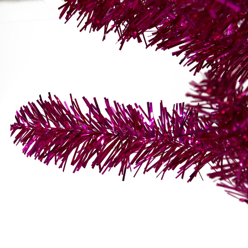 The Holiday Aisle Metallic Unlit 3 Pink Fir Artificial Christmas Tree Wayfair
