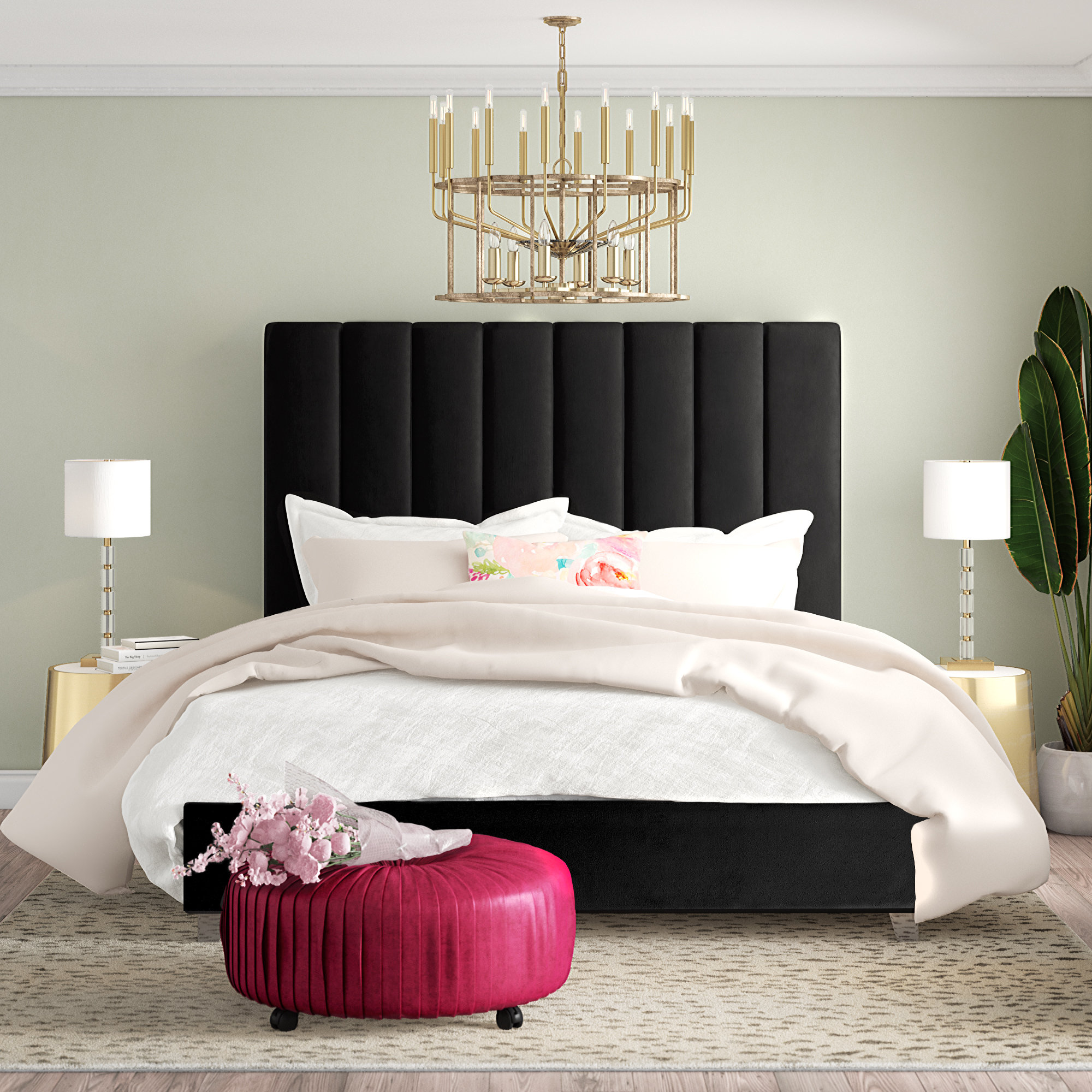 Willa Arlo Interiors Sibert Tufted Upholstered Platform Bed & Reviews 