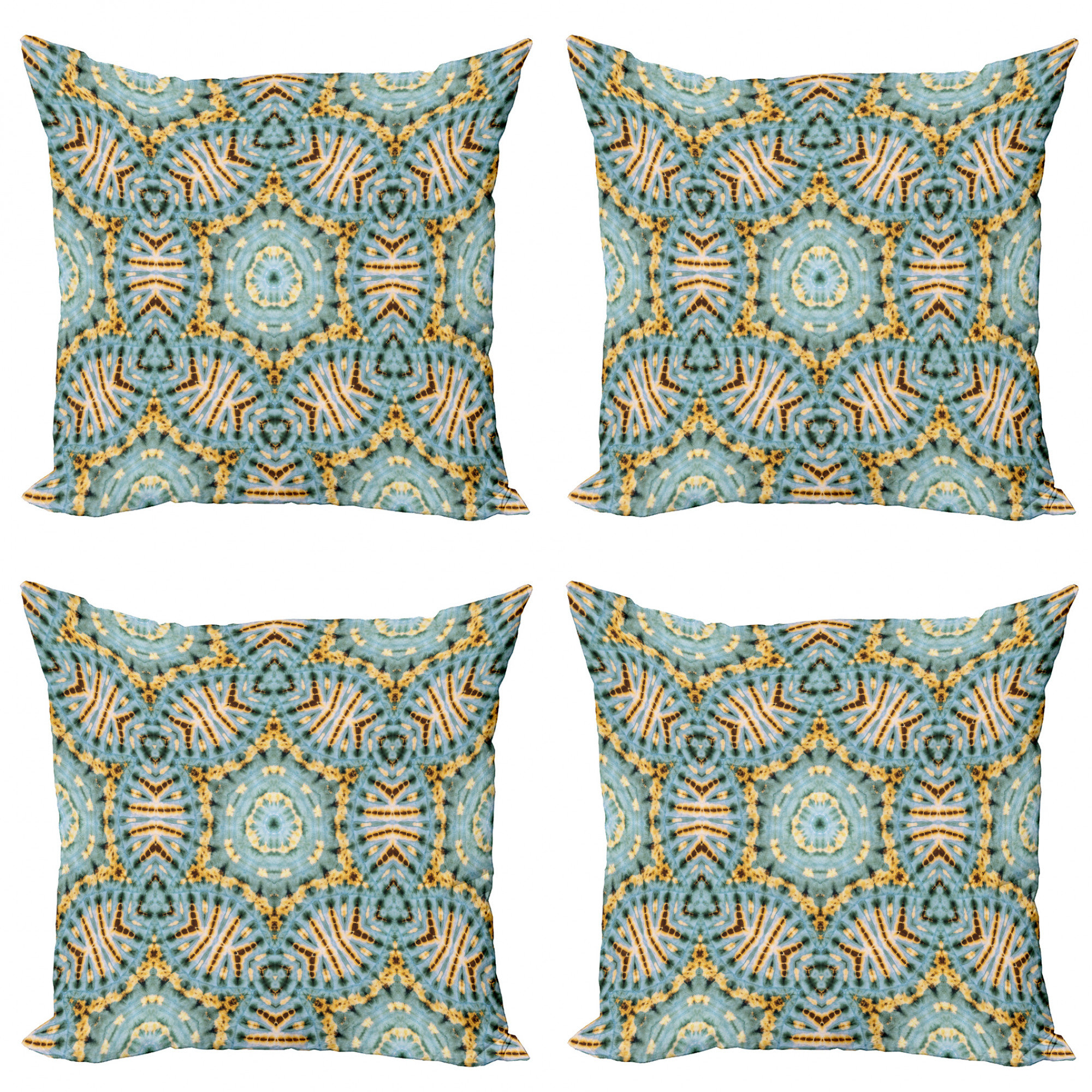 teal boho pillow