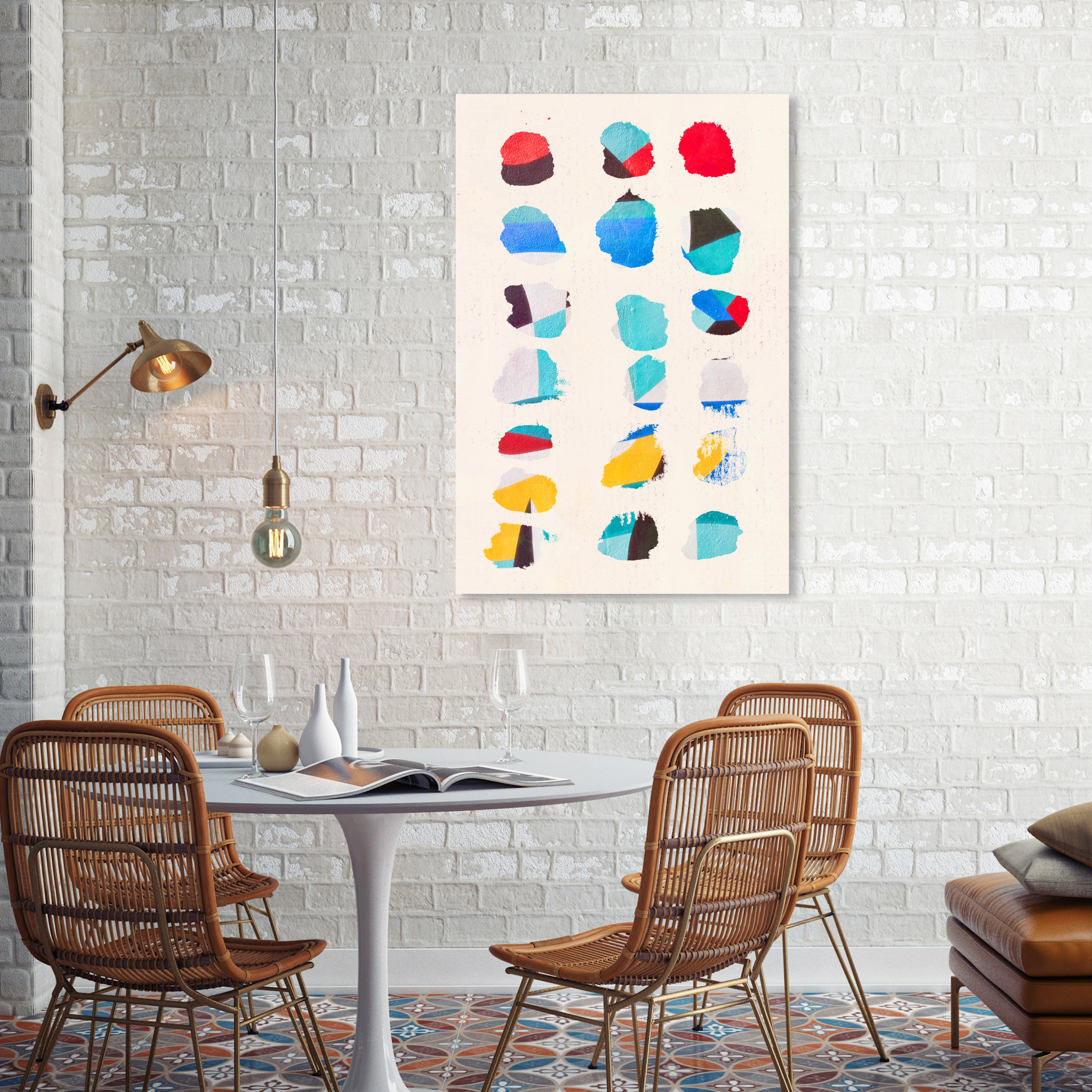 Oliver Gal Paint Chips Painting on Canvas Wayfair