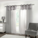 Silver Crushed Velvet Curtains Wayfair Co Uk