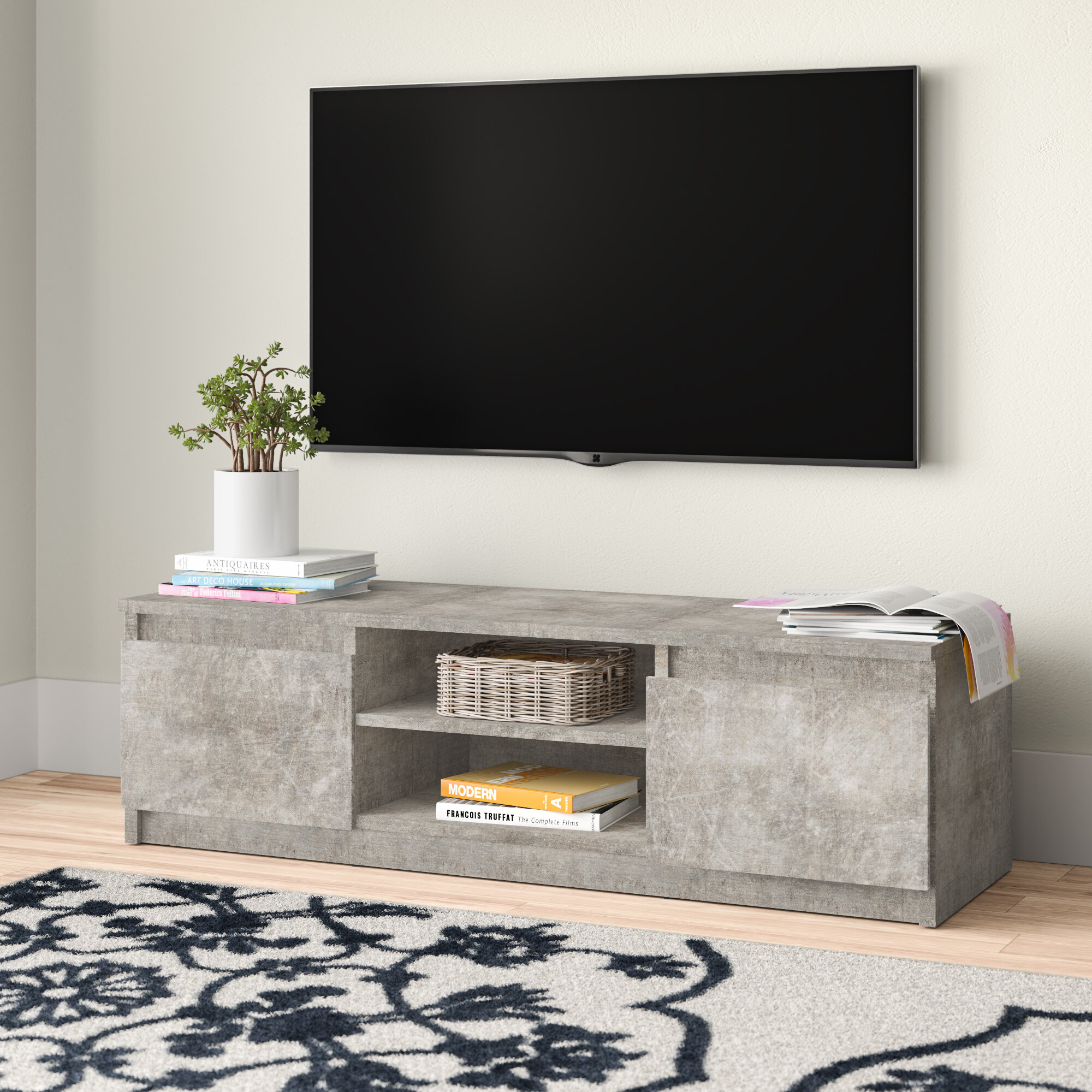 Zipcode Design Vumera Tv Stand For Tvs Up To 55 Reviews Wayfaircouk