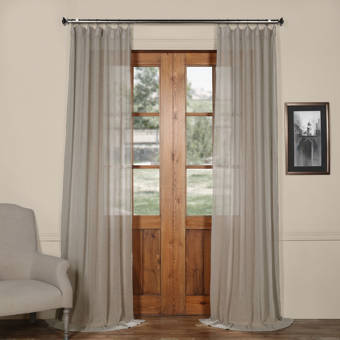 Mauck Solid Sheer Rod Pocket Curtain Panels Reviews Joss Main
