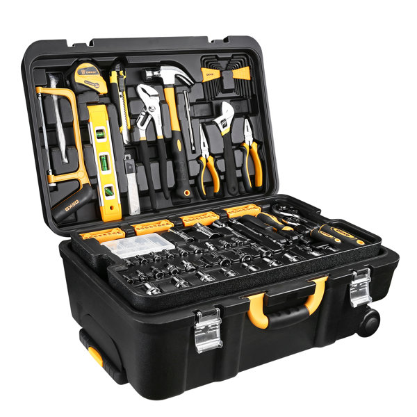 Tool Storage Organizer Tool Box Protective Equipment Hard Case Trolley Rolling