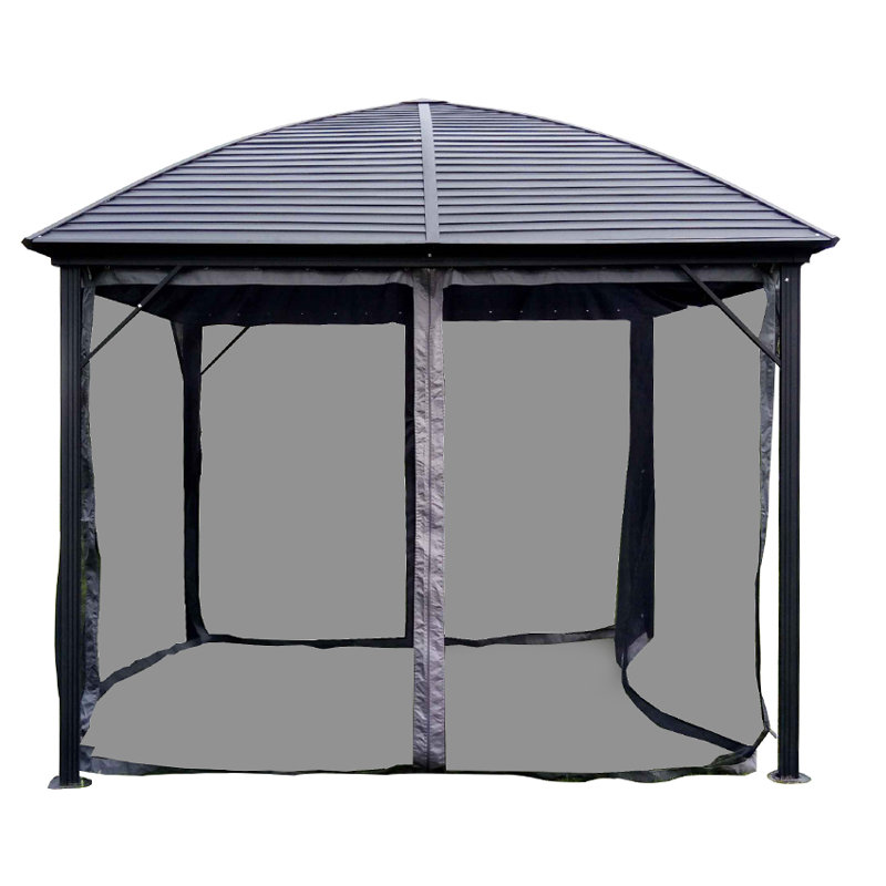 Aleko 10 Ft W X 10 Ft D Steel Patio Gazebo Wayfair