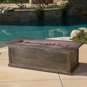Capistrano Wood Propane Fire Pit Table