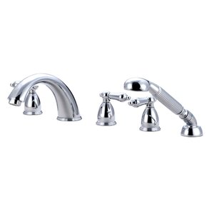 Heritage Roman Tub Faucet and Diverter Hand Shower