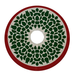 Holiday Wishes Gate Wreath Decorative Holiday Tree Skirt