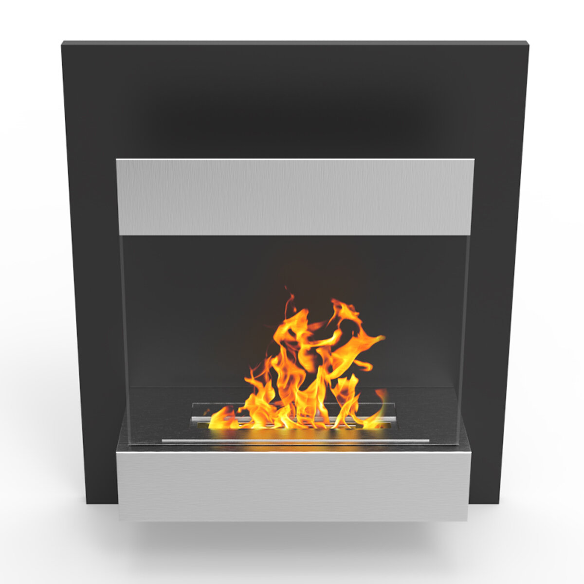 Ebern Designs Esparza Ventless Wall Mounted Bio Ethanol Fireplace