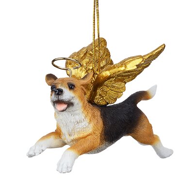 Design Toscano Beagle Dog Angel Hanging Figurine