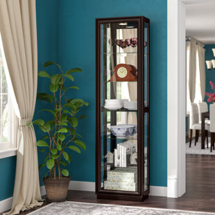 Go to store & view more images Red Barrel Studio Ealing Lighted Curio Cabinet