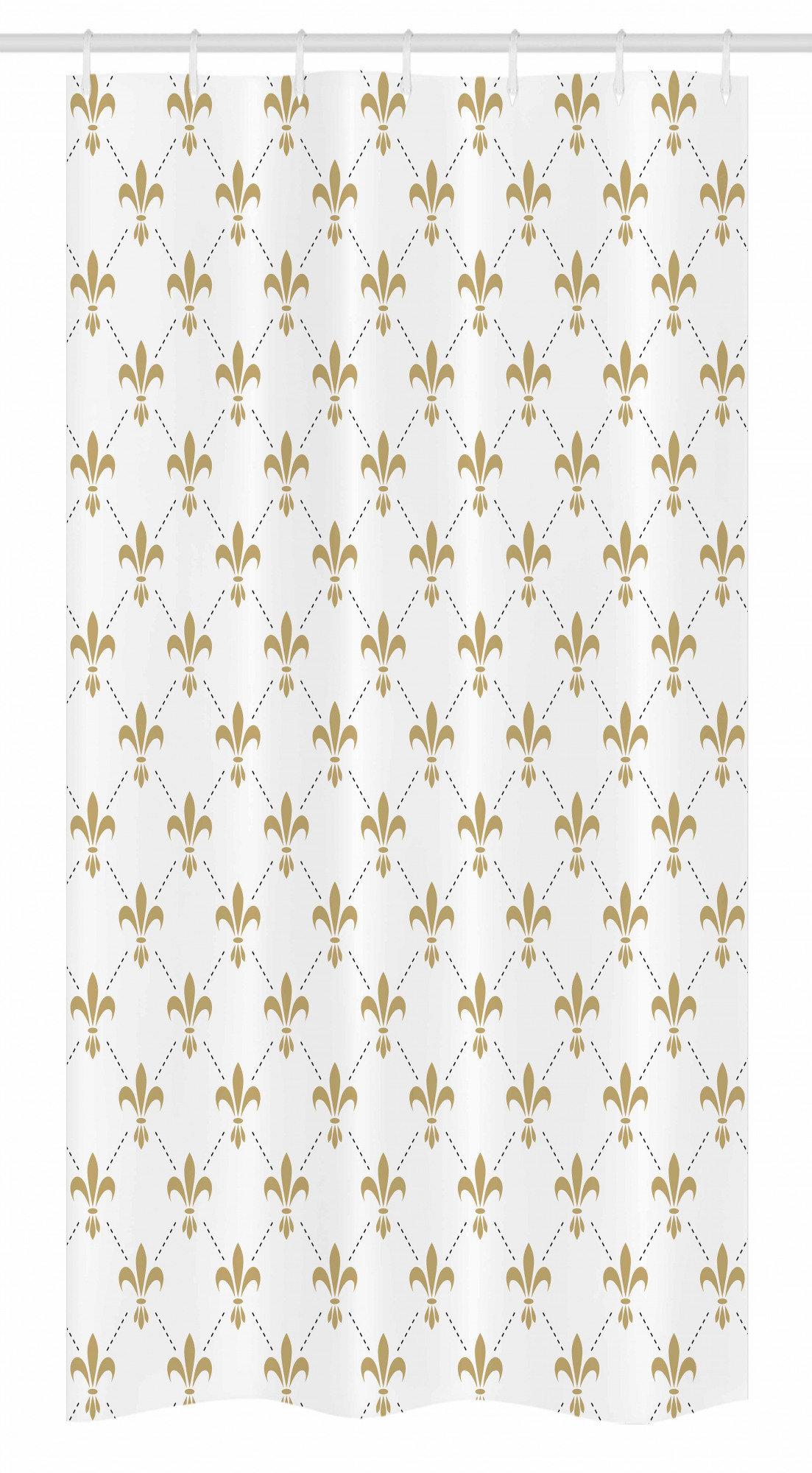 East Urban Home Fleur De Lis Stall Shower Curtain Single Hooks