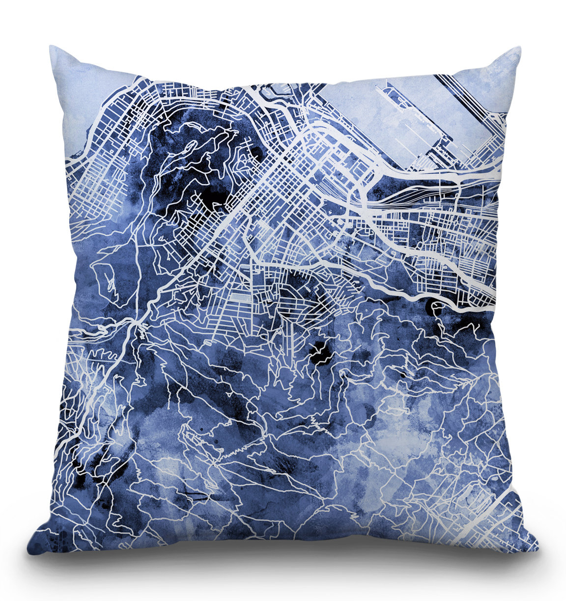 East Urban Home Cape Town South Africa City Street Map Throw