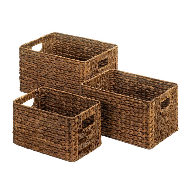 Bay Isle Home 3 Piece Wicker Basket Set & Reviews | Wayfair