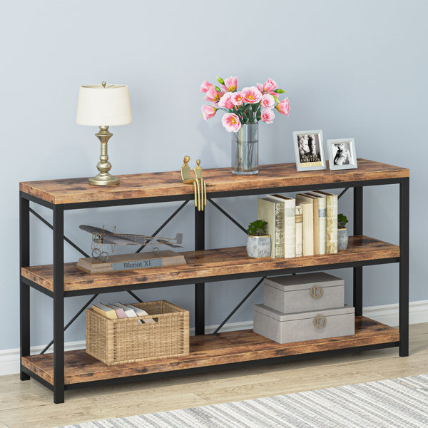 Details about   Sofa Side Console Table with Drawer and 2 Storage Shelves Home Accent Table 