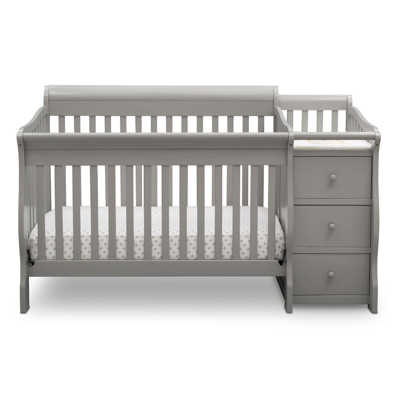 delta children princeton junction convertible crib n changer