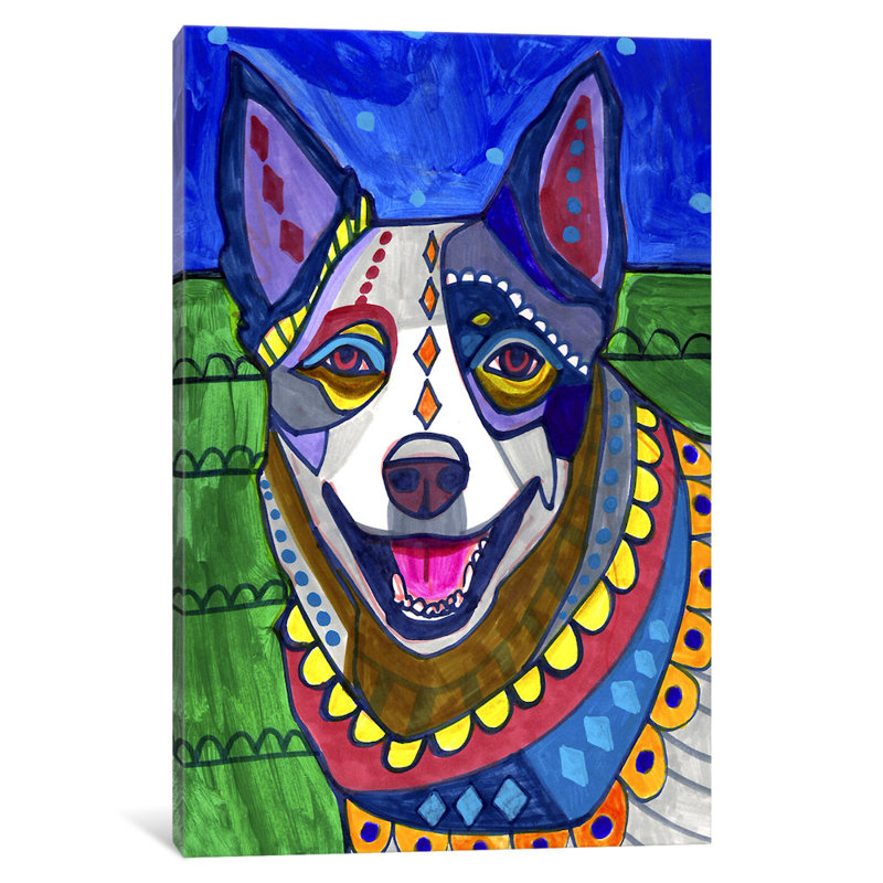 East Urban Home Australian Cattle Dog By Heather Galler Painting