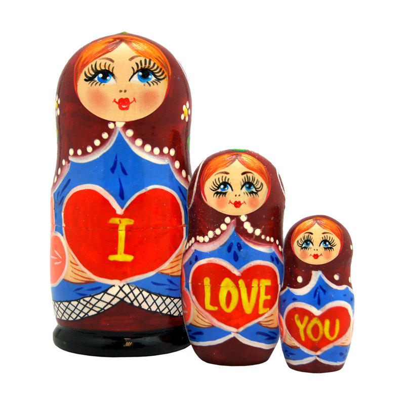 The Holiday Aisle 3 Piece Sheetz Russian Nesting Doll Matryoshka I