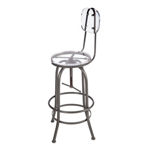 17 Stories Zaine Adjustable Height Swivel Bar Stool 17 Stories Zaine Adjustable Height Swivel Bar Stool