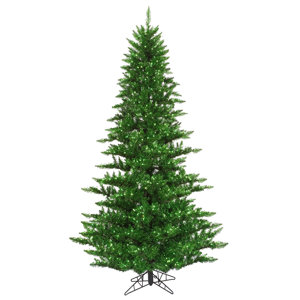 5.5' Tinsel Green Fir Artificial Christmas Tree with 400 Mini Lights