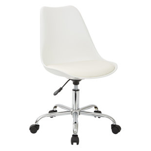 Symple Stuff Wysocki Mid Back Leather Desk Chair Abc Furniture